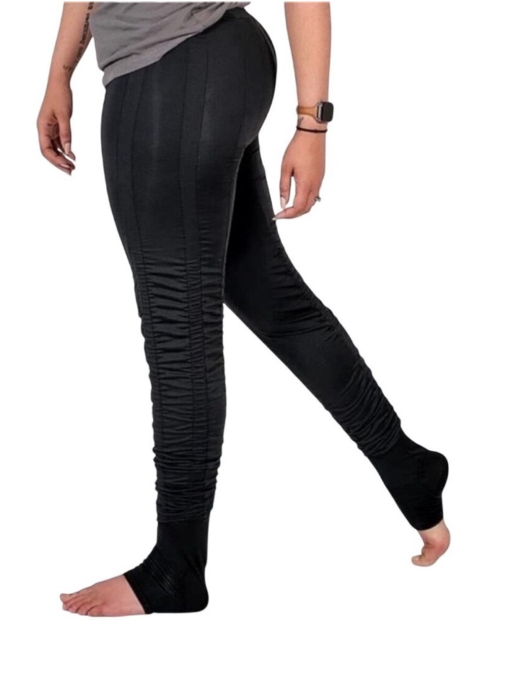 Agogie Women's Resistance Band Training Athletic Leggings Black Small S +20